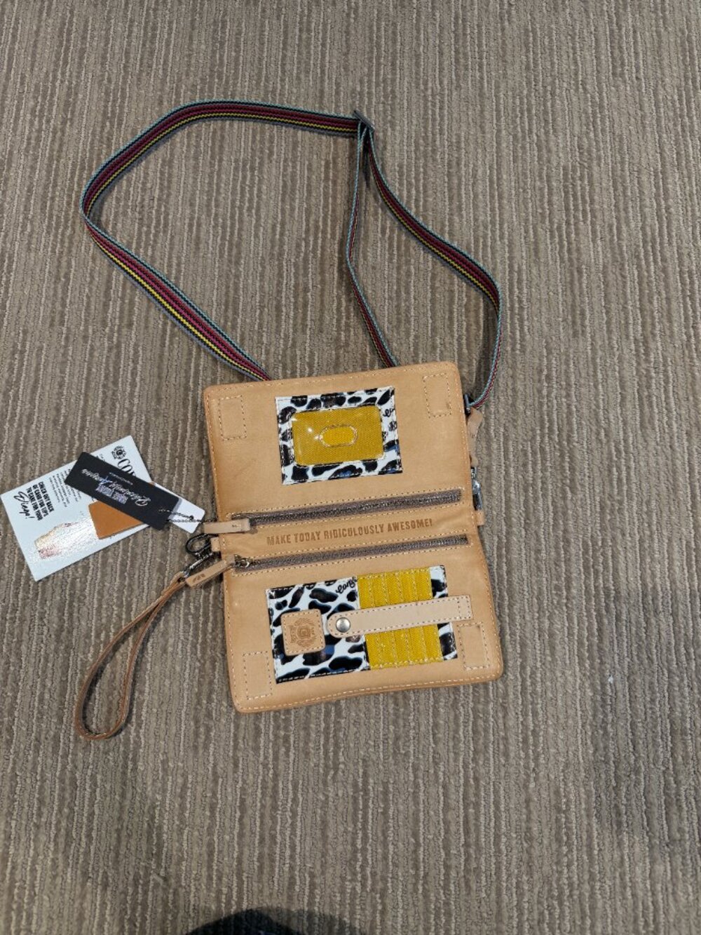 Consuela Diego leather uptown crossbody purse - Picture 4 of 8
